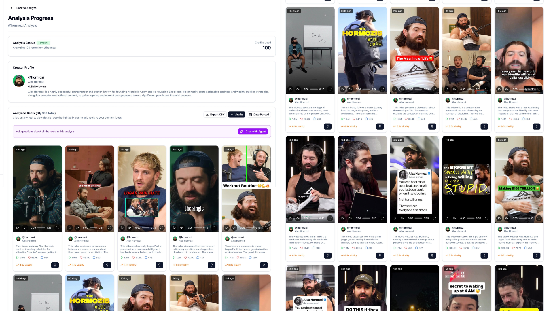 Grow Like Hormozi: The 100-Post Content Strategy Blueprint for Viral Business Reels